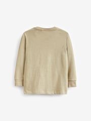 Stone Long Sleeve Cosy T-Shirt (3-16yrs) - Image 2 of 3