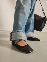 Black Standard/Wide Fit Forever Comfort® Square Toe Mary Jane Shoes - Image 3 of 8