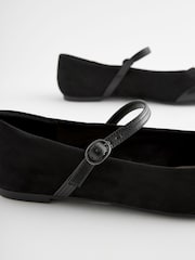 Black Standard/Wide Fit Forever Comfort® Square Toe Mary Jane Shoes - Image 8 of 8