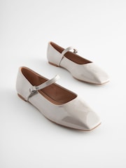 Grey Standard/Wide Fit Forever Comfort® Square Toe Mary Jane Shoes - Image 3 of 7