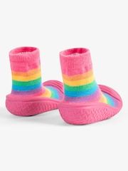 JoJo Maman Bébé Rainbow Indoor Outdoor Slipper Socks - Image 2 of 4