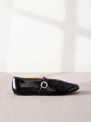 Black Standard/Wide Fit Signature Leather Mary Jane Shoes - Image 2 of 6