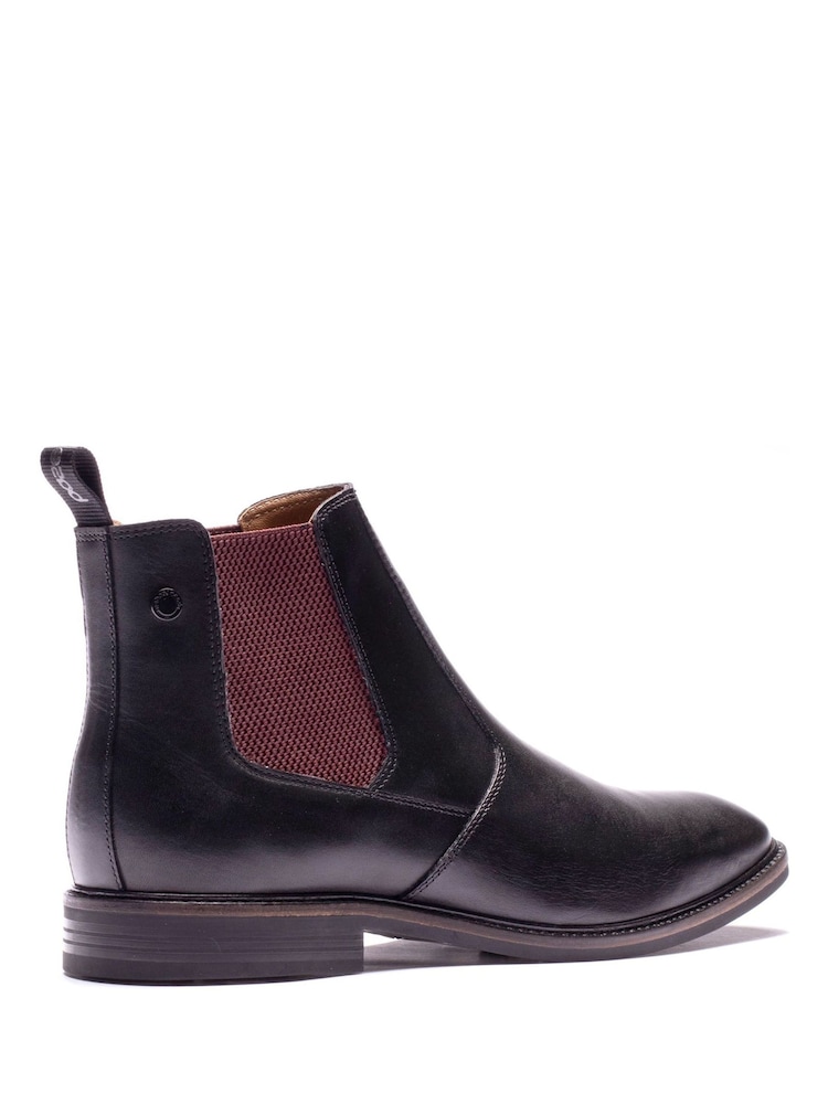 Base London Black Kensington Chelsea Leather Boots - Image 2 of 4 Base London Black Kensington Chelsea Leather Boots - Image 2 of 4