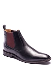 Base London Black Kensington Chelsea Leather Boots - Image 3 of 4