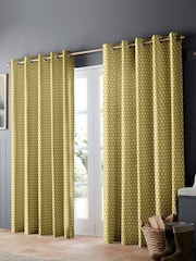 Emily Bond Pollen Yellow Jaipur Made to Measure Curtains - Image 2 of 6