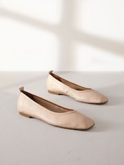 Kost - Signature Square Toe Leather balerinke - Slika 6 iz 11