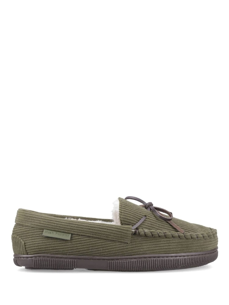 Hush Puppies Green Ace Cord Slippers - Image 1 of 3 Hush Puppies Green Ace Cord Slippers - Image 1 of 3
