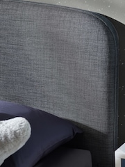 Simple Contemporary Charcoal Grey Kids Matson Standard Upholstered Bed - Image 3 of 8