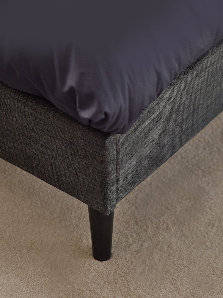 Simple Contemporary Charcoal Grey Kids Matson Standard Upholstered Bed - Image 4 of 8