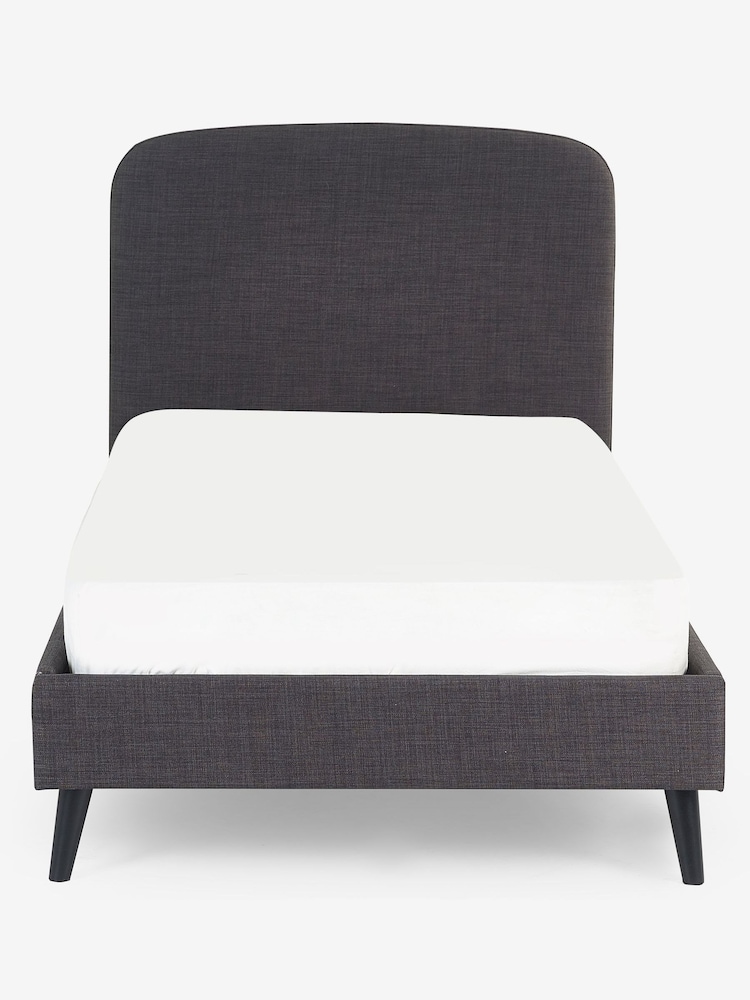 Simple Contemporary Charcoal Grey Kids Matson Standard Upholstered Bed - Image 5 of 8