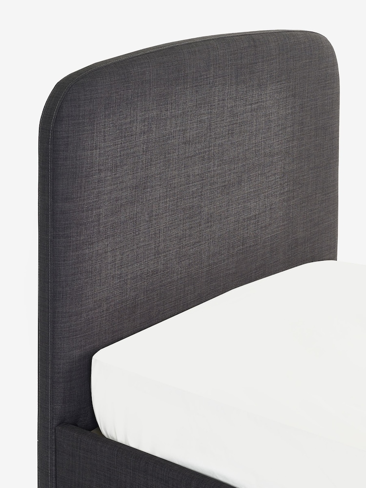 Simple Contemporary Charcoal Grey Kids Matson Standard Upholstered Bed - Image 8 of 8