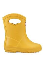 Hunter Yellow Kids First Pull On Wellie Boots - Image 1 of 4