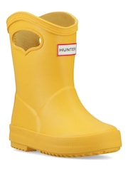 Hunter Yellow Kids First Pull On Wellie Boots - Image 2 of 4