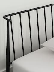 Black Irvine Metal Without Footend Bed Frame - Image 3 of 6