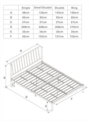 Black Irvine Metal Without Footend Bed Frame - Image 4 of 6