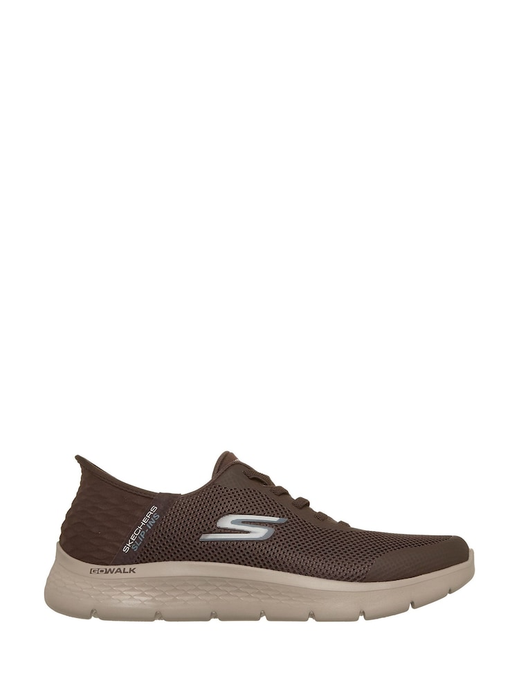 Skechers Brown GO WALK Flex Hands Up Shoes - Image 1 of 3 Skechers Brown GO WALK Flex Hands Up Shoes - Image 1 of 3