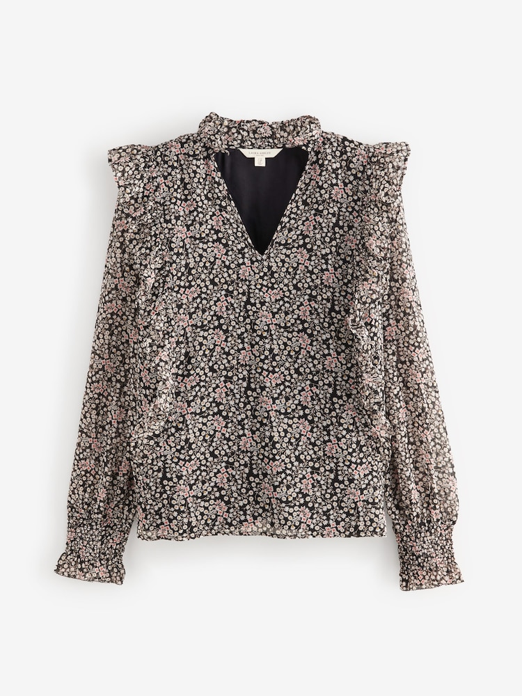Blusa de gasa con volantes y estampado de florecitas Morston de Laura Ashley - Imagen 8 de 8 Blusa de gasa con volantes y estampado de florecitas Morston de Laura Ashley - Imagen 8 de 8
