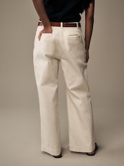 Laura Ashley Ecru White Wide Leg Jeans - Image 3 of 6