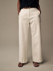Laura Ashley Ecru White Wide Leg Jeans - Image 4 of 6