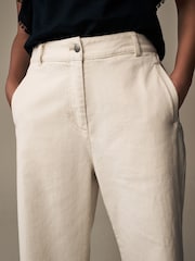 Laura Ashley Ecru White Wide Leg Jeans - Image 5 of 6
