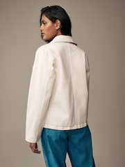 Laura Ashley Ecru Denim Jacket - Image 2 of 5