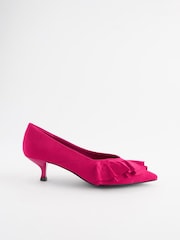 Pink Forever Comfort® Ruffle Kitten Heel Court Shoes - Image 5 of 9
