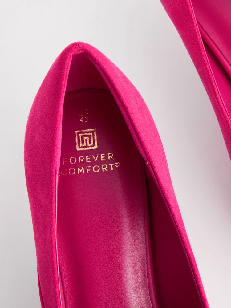Pink Forever Comfort® Ruffle Kitten Heel Court Shoes - Image 9 of 9