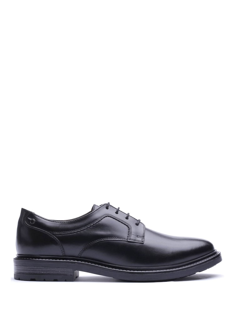Base London Black Carter Lace Up Leather Shoes - Image 1 of 4 Base London Black Carter Lace Up Leather Shoes - Image 1 of 4