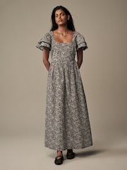 Schwarz/Morston geblümt - Laura Ashley Rückenfreies Maxikleid - Bild 2 von 6