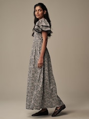 Schwarz/Morston geblümt - Laura Ashley Rückenfreies Maxikleid - Bild 4 von 6