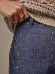 Laura Ashley Indigo Blue Wide Leg Jeans - Image 4 of 4