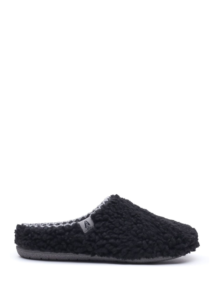 Hush Puppies Black Good Slipper Teddy Mule - Image 1 of 5 Hush Puppies Black Good Slipper Teddy Mule - Image 1 of 5