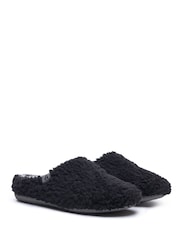 Hush Puppies Black Good Slipper Teddy Mule - Image 3 of 5
