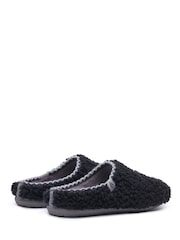 Hush Puppies Black Good Slipper Teddy Mule - Image 4 of 5