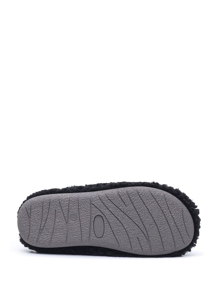 Hush Puppies Black Good Slipper Teddy Mule - Image 5 of 5 Hush Puppies Black Good Slipper Teddy Mule - Image 5 of 5