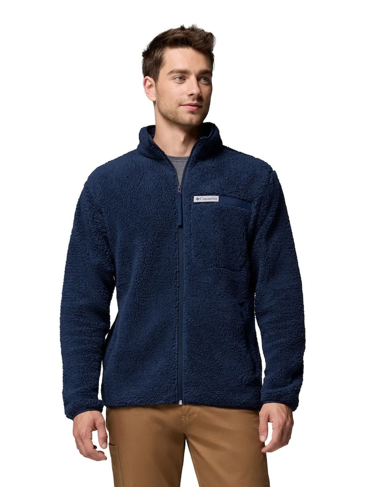Columbia Blue Rugged Ridge High Pile Full Zip Fleece - Image 1 of 4 Columbia Blue Rugged Ridge High Pile Full Zip Fleece - Image 1 of 4