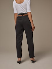 Laura Ashley Black Laura Ashley Tapered Trouser and Belt Set - Image 3 of 6