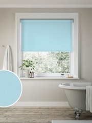Breeze Blue Glow Made to Measure Blackout Roller Blind - Image 1 of 6