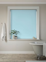 Breeze Blue Glow Made to Measure Blackout Roller Blind - Image 2 of 6