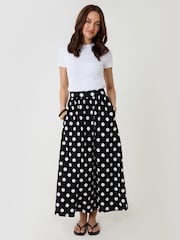 Threadbare Black Jersey A-Line Maxi Skirt - Image 1 of 4