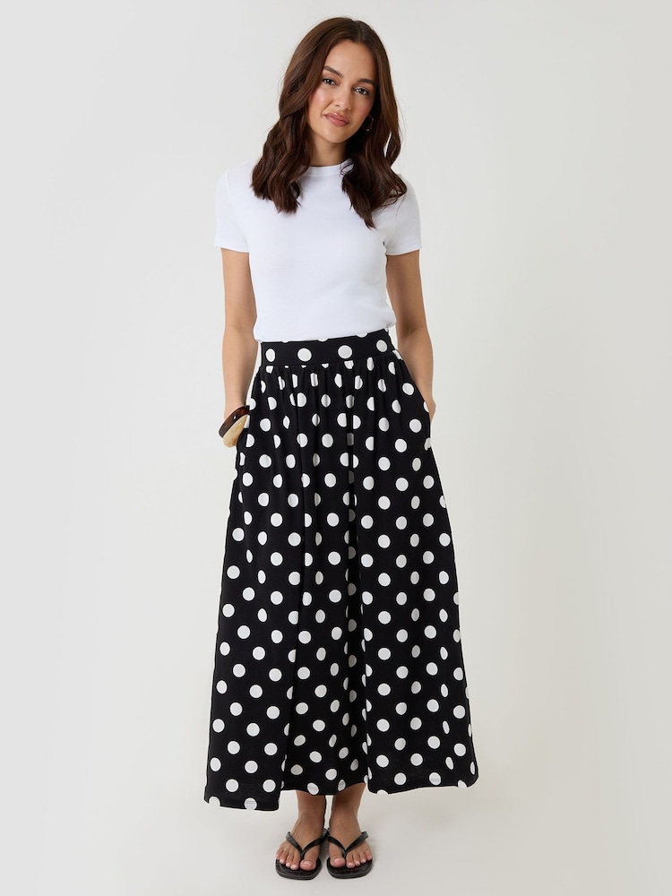 Threadbare Black Jersey A-Line Maxi Skirt - Image 1 of 4