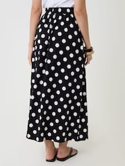 Threadbare Black Jersey A-Line Maxi Skirt - Image 2 of 4