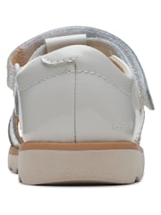 Clarks White Patent Crown Beat Sandals - Image 6 of 7