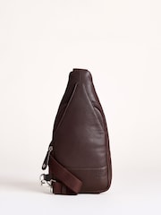 Lakeland Leather Chocolate Brown Langham Sling Backpack - Image 1 of 6
