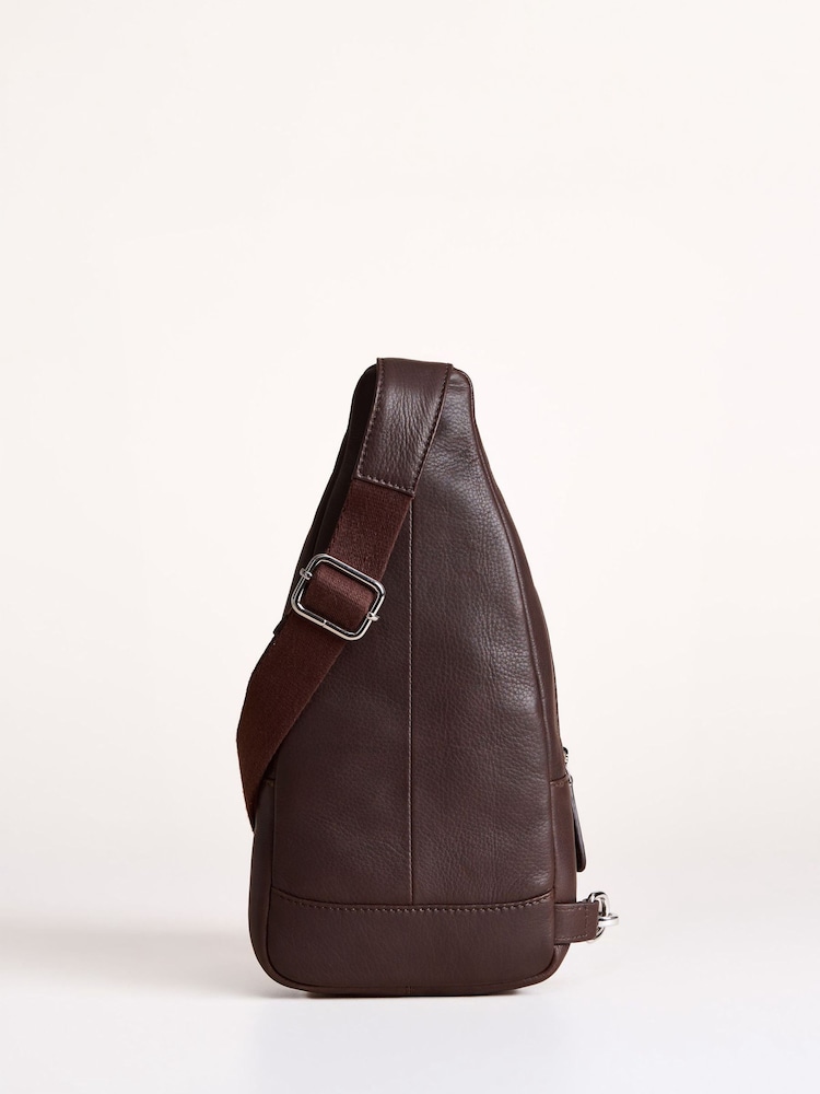 Lakeland Leather Chocolate Brown Langham Sling Backpack - Image 2 of 6 Lakeland Leather Chocolate Brown Langham Sling Backpack - Image 2 of 6