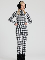 South Beach Black/White Ski Base Layer Leggings - Image 4 of 6
