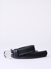 Negro - Cinturón Keisley de Lakeland Leather con doble costura - Imagen 1 de 4