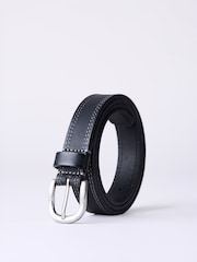 Negro - Cinturón Keisley de Lakeland Leather con doble costura - Imagen 3 de 4