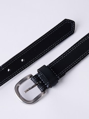 Negro - Cinturón Keisley de Lakeland Leather con doble costura - Imagen 4 de 4
