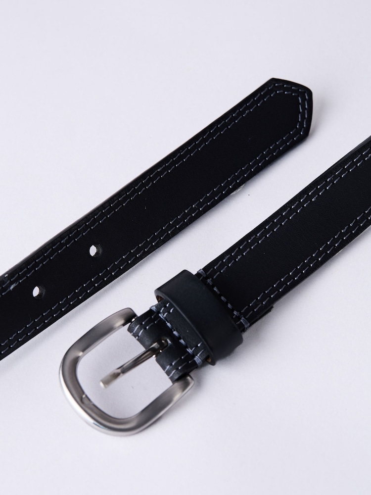 Negro - Cinturón Keisley de Lakeland Leather con doble costura - Imagen 4 de 4